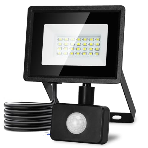 【SUPER LUMINOSO E RISPARMIO ENERGETICO】l faretti led esterno adottano i nuovi LED integrata e la tecnologia sigillata smd per offrire un'illuminazione più brillante (20 W) fino a 1650 lumen di luce. l'illuminazione Bianco Freddo 6500K offre una luce morbida e uniforme. Faro led esterno ha Tre vantaggi: momento culminante,Alta efficienza luminosa, lunga vita. Eccellente sostituzione dei tradizionali faretti alogeni da 80 W, risparmiando oltre l'85% dei costi dell'elettricità.