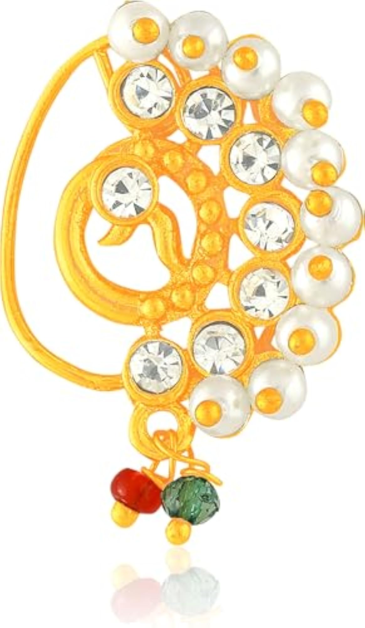 Gold-plated Brass Nathiya, Perfect for Everyday Style