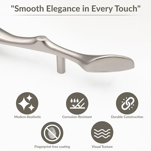 Image of Plantex Cabinet Handle /160mm Handle for Cabinet /Furniture /Door Pull-Push Handle for Home /Office - Pack of 1 (Satin)