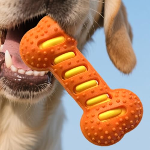 Zunishaone Quietschendes Hundespielzeug | Knochen für Hunde zum Zahnen- sensorisches Kauen, interaktives Spiel für Langeweile, unterhaltsames Zahnen- Trainingskiste-7