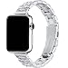 Produktbild HEKAI Armband Kompatibel mit IWatch Armband 38mm 42mm 40mm 44mm 41mm 45mm Metall,Schlank Verstellbare Edelstahl Ersatzbänder für die iWatch Serie 7/6/5/4/3/2/1,SE (38mm 40mm, Silber)