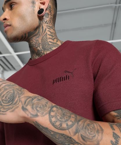 PUMA Mixte Ess Elevated Waffle Tee T shirts - vue 3