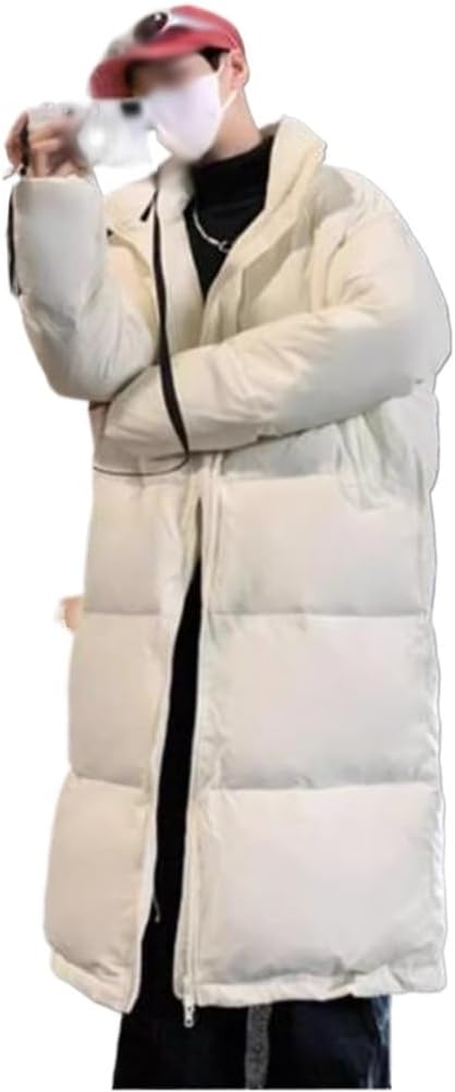 VIDI Couples Coat Long Down Jacket Men Winter Thick Warm Korean