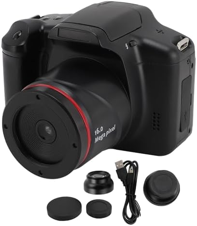 Digital Camera, 1080P HD Anti Shake Video Recording Camera Support 16X Digital Zoom, 16MP Compact Small Camera with 2.4 inch Screen