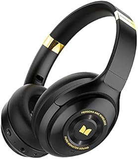 Noise Cancelling Headphones, Monster Persona ANC Headphones Over Ear, Wireless Headphones Hi-Fi Audio Deep Bass,Quick Charge 30H Playtime, Memory Foam Ear Cups, for Travel, Home Office
