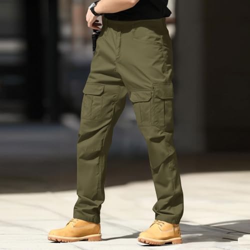 Tactical Cargo Work Pants for Men Big and Tall Ripstop Stretch Hiking Pants with Multi Pockets Trousers Match Outfit2