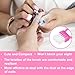 Nail Brush Rings SHEERBLISS Mini Nail Brushes 20pcs Hand Fingernail Brush Cleaner Scrubbing Kit Pedicure for Toes and Nails