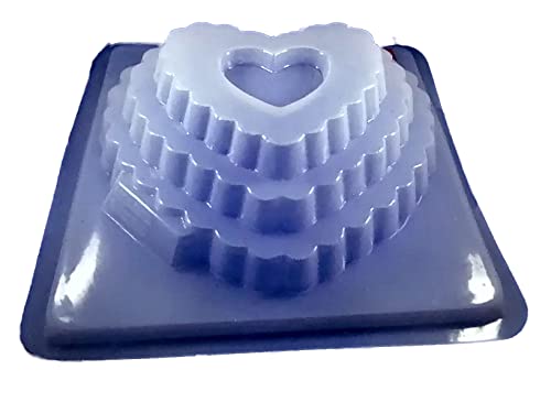 La mejor selección de Moldes para gelatina de plastico los mejores 10. 46 Moldes Intermex Molde Para Gelatina En Forma De Corazón 3 Pisos Con Ondas de 2.5 litros de capacidad, M29