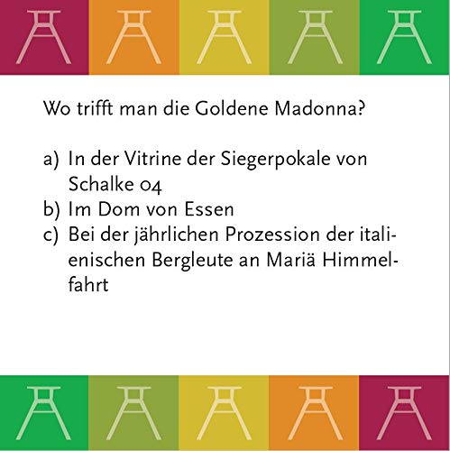 Das Ruhrpott-Quiz für Erwachsene: 66 Fragen & Antworten über die Kultur, Geschichte und Dialekt des Ruhrgebiets - Spaß garantiert!