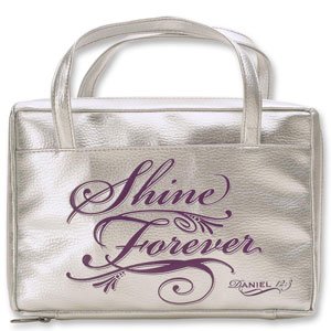 Bible Cover - Shine Forever - Metallic Leather-look (Med: 6"w X 9"h)