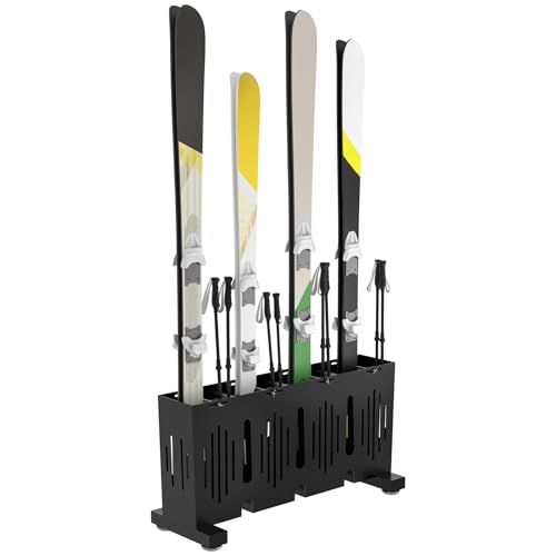 Eastrexon 4-Pair Freestanding Ski Rack