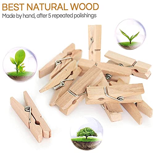 Clothes-Pins-Mini-Clothespins-Mini-Clothes-Pins-for-Photo-100-Pack-Wooden-Small-Clothes-Pin-with-Storage-Box-Tiny-Decorative-Clothespin-for-Little-Baby-Shower-Photos-Clips-Pictures-Crafts-Display