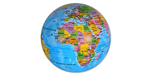 Dakota Bola del Mundo giratoria con luz LED Que Cambia de Color. 14 cm 1 Unidad