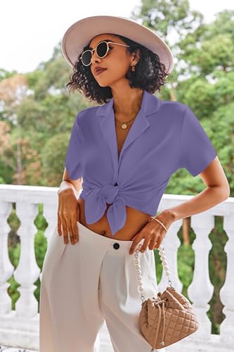 Image of Ekouaer Pajamas Set for Women Short Sleeve Sleepwear Button Down Pjs Lounge Sets Soft Nightwear