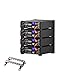 TechCella 48V 400Ah LiFePO4 Lithium Battery, 4 Pack 48V 100Ah, Inverter Communication, 3U Rack-Mount, Smart Display & Bluetooth, 6000+ Cycles, 20.48kWh Capacity for Off-Grid, Solar System, Backup