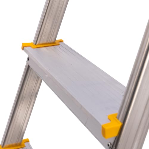 BiGDUG Aluminium Step Ladder - 5 Step Folding Ladder - Non-Slip Surface Hand Rails 5 Tread - Closed Height 1680 mm Platform Height 970 mm 5 BiGDUG Aluminium Step Ladder - 5 Step Folding Ladder - Non-Slip Surface Hand Rails 5 Tread - Closed Height 1680 mm Platform Height 970 mm - Image 5