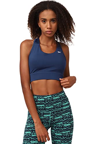 Image of Reebok Women's Polyester Lightly Padded Wire Free Classic Sports Bra