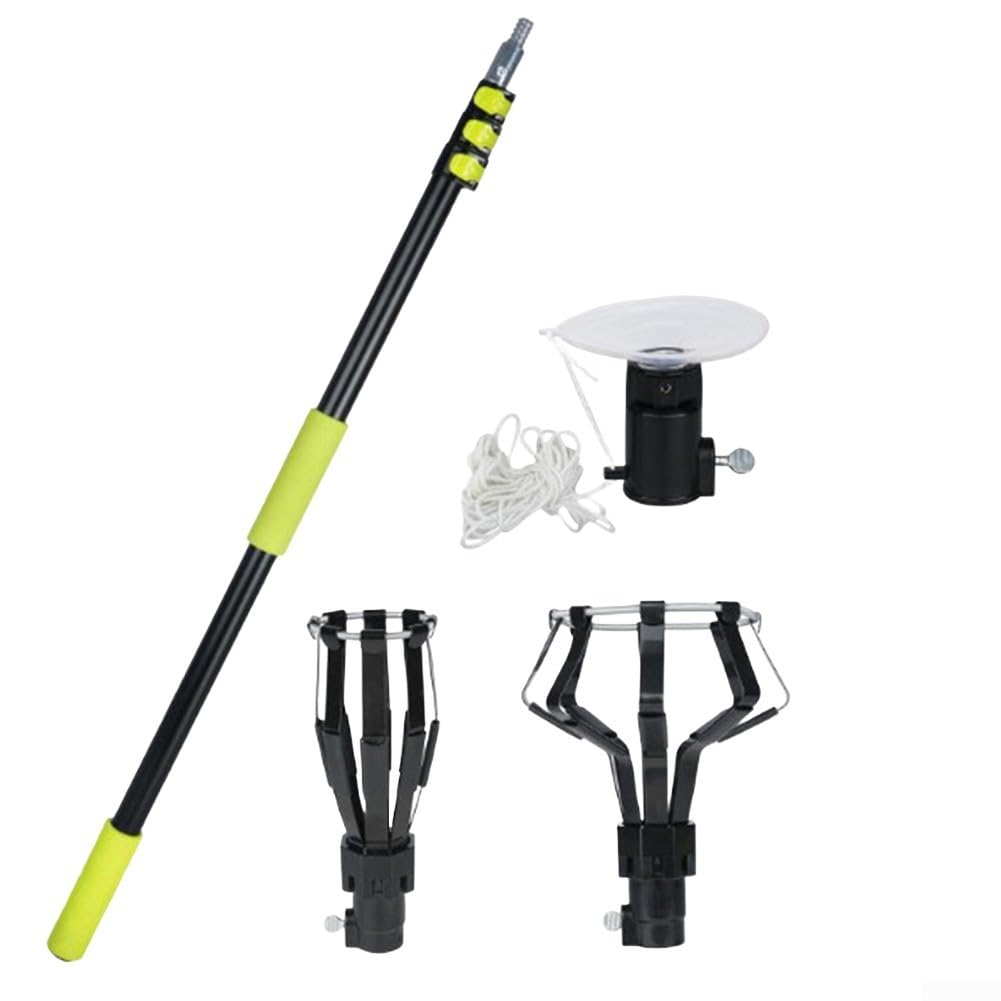 Rallonge pour remplacement de plafonnier haut télescopique avec kit de changement d'ampoule
