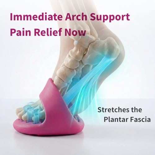 Image of Foot Arch Trainer for Plantar Fasciitis, Extra Wide Toe Splay Stretcher & Ankle Strengthener, Heavy Duty Flat Feet Arch Support for Women, Pilates Posture Corrector