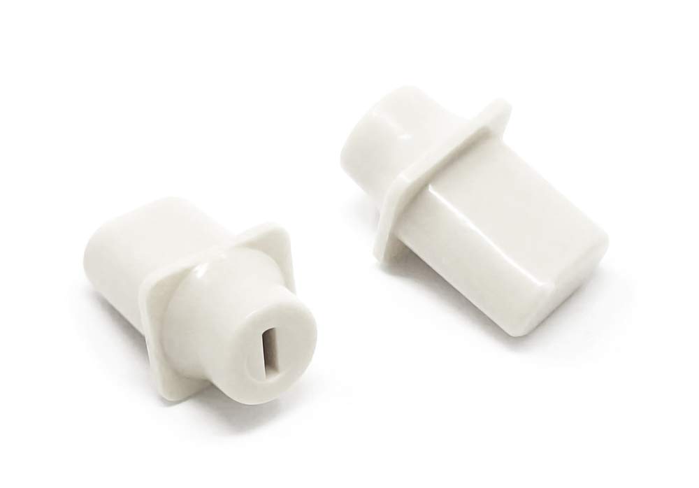 Vintage Forge White Top Hat Pickup Selector Switch Tips for Fender Telecaster Tele Electric Guitar (2-Pack) THT40-WHT