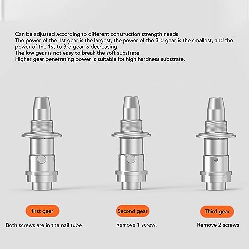 Kit manual de mini pregador de aço, prego de montagem de parede ajustável, ferramenta elétrica de fi