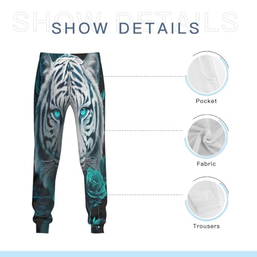 Sweat à capuche 3D Tigerss animal pour fitness et survêtement décontracté - 5