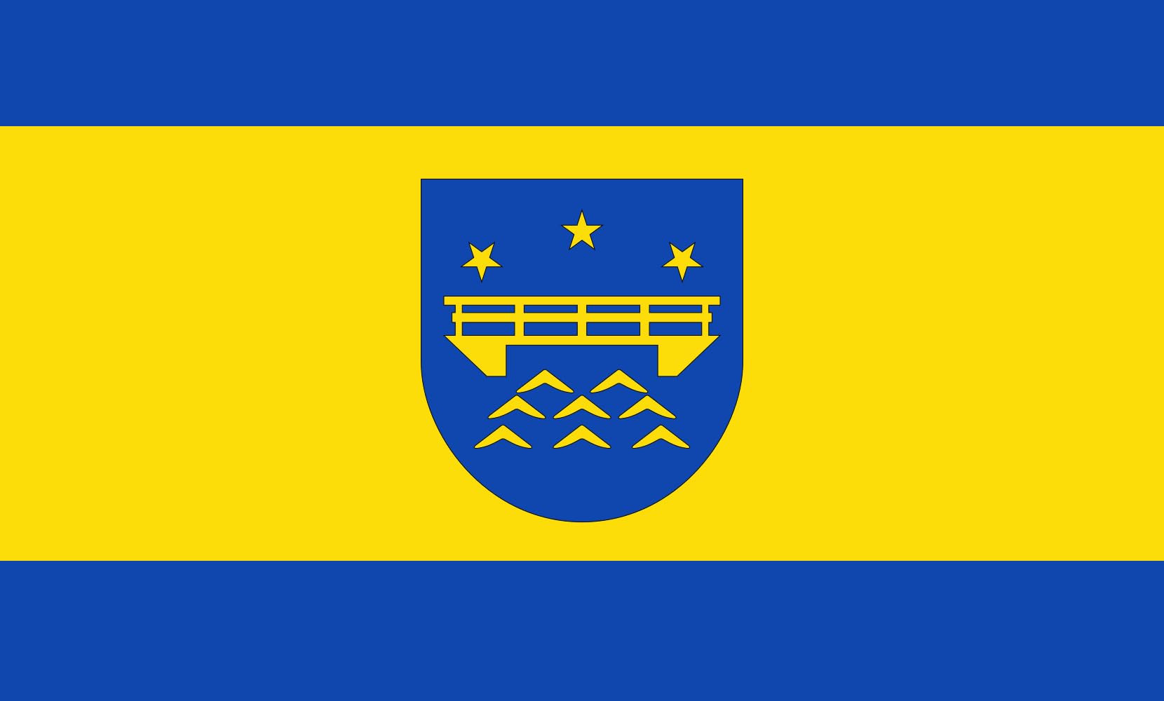 Drapeau paysage Hörup grand format 1.35m² pour pavoiser votre jardin
