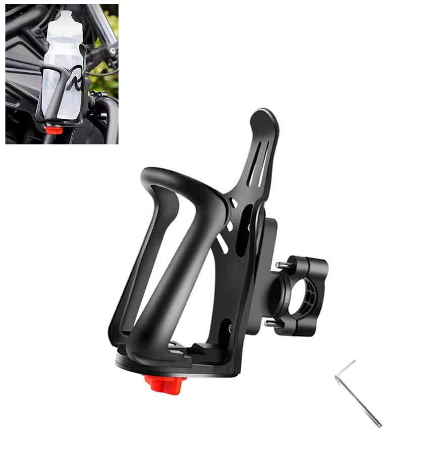 アジャスタブル・ビバレッジ・ホルダー｜自転車・バイク・ベビーカーに対応｜クリップ付き 360°回転可能 バイク ドリンクホルダー バイク ドリンクホルダー カップホルダー ドリンクホルダー バイク エンジンガードに取り付け可能 自転車 車椅子 安定性 高耐久性