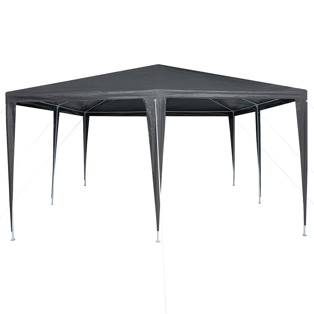 Tenda Party Antracite 400 x 400 x 266 cm Polietilene e Acciaio | Pieghevole, Struttura in Acciaio, Resistente All'acqua, Per Feste E Matrimoni Esterni