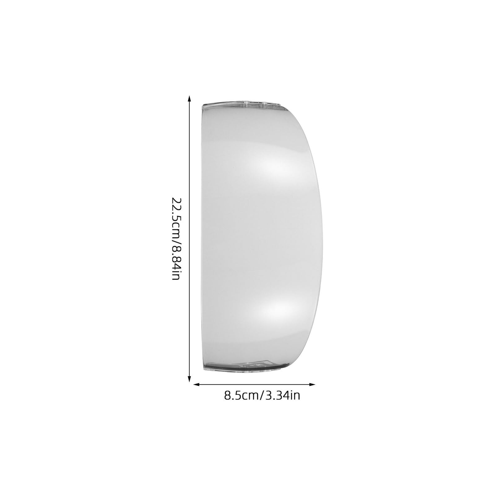 VICASKY Visière de Hockey sur Glace Anti-Buée et Anti-Rayures Écran Transparent à Coupe Droite Demi-Visière Ultra-Légère pour Casque de Hockey Protection Visage Optimale pour Joueurs