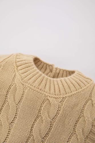 DeFacto Erkek Bebek Erkek Bebek Triko Süveter, Bej, 12-18 M - Görsel 3