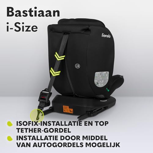 Lionelo Bastiaan i-Size 4in1 - Baby Autostoel 360° Draaibaar - voor kinderen van 0–12 jaar (40–150 cm) - ISOFIX - RWF optie - Zijbescherming - Getest en Veilig - Verstelbare hoofdsteun - Top Comfort - Afbeelding 4