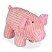 Relaxdays Türstopper Schwein, für Boden, stehend, origineller Türsack, Plüsch Figur mit Sandfüllung, 15 cm hoch, rosa, 1 Stück