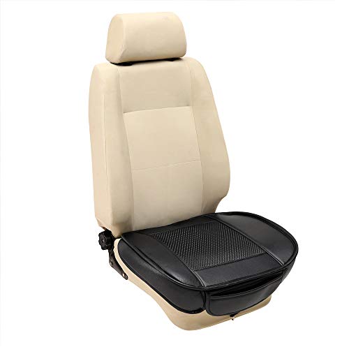 Suninbox Car Seat Covers,Ice Silk Universal Car Seat Covers,Black Leather Car Seat Pads