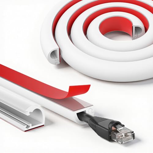Image of Serplex 13ft PVC Soft Floor Cable Cover, Snap-On Cord Protector Cable Hider with Self Adhesive Backing Single Chanel Cord Floor Cover, Wire Management Raceway for Ethernet Cable, Cords & Power Cables