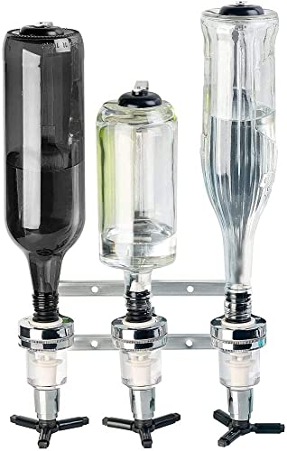 Bar Butler zur Wandmontage für 3 Flaschen Flaschenhalter Getränkespender...