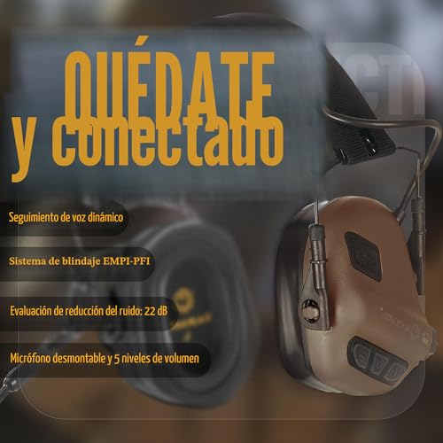 Auriculares para disparar y cazar EARMOR M32 PLUS con protección acústica activa para casco 4