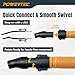 POWERTEC Power Tool Hose Kit with 16’ Vacuum Hose, 4 Quick Change Adapters & Threaded Coupler – Dust Collector Hose Kit for Connecting Table Saw, Power Tools to Shop Vacuums and Dust Collection System