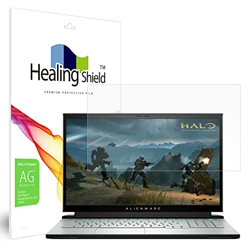 Muellery Healingshield スキンシール液晶保護フィルム Screen Protector Anti-Fingerprint Anti-Glare Matte Film Compatible with Dell Alienware M17