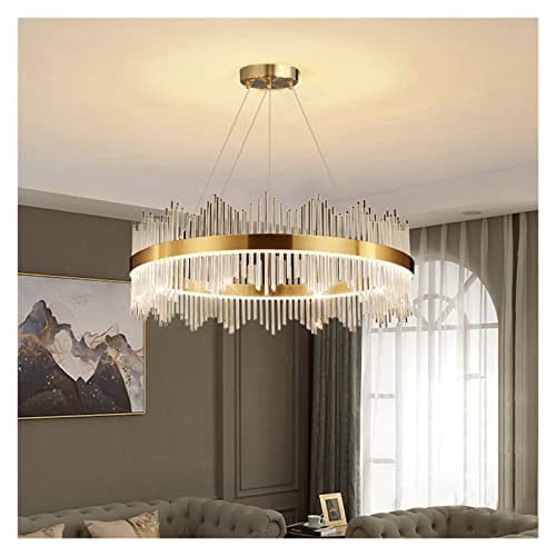 Chandelier cristal moderne et vintage pour plafond de salon et grande chambre à coucher