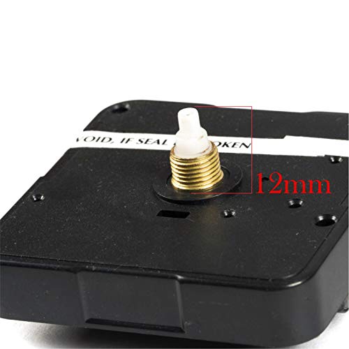 Image of Ajanta Mfg. Quartz Battery Operated Plastic Ticking Movement Machine with Antique Needle Hands for Wall Clock (55 x 55 x 16mm, Black)