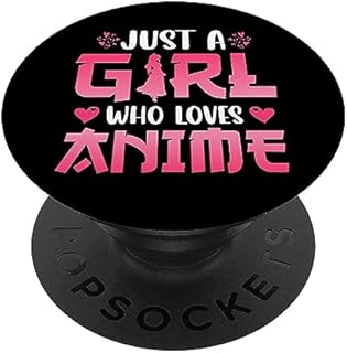 Just A Girl Who Loves Anime PopSockets Swappable PopGrip