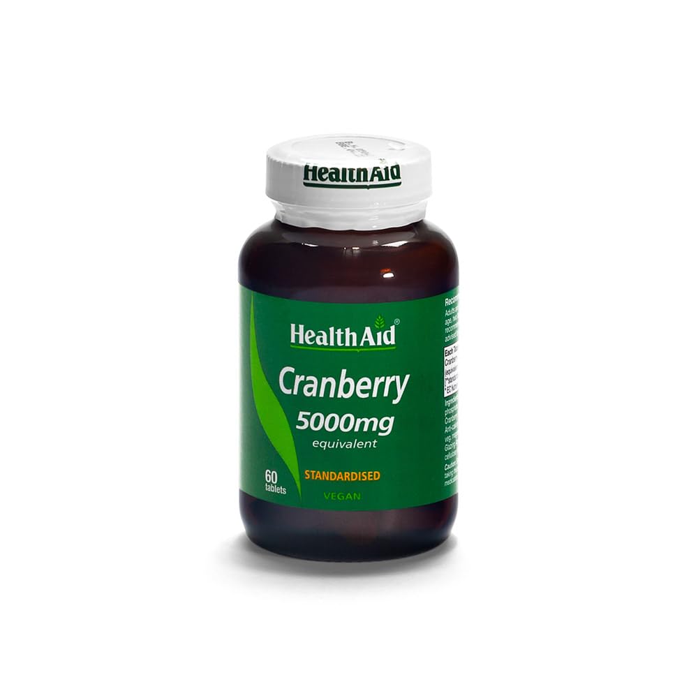 HealthAid Cranberry 5000mg - 60 Vegan Tablets