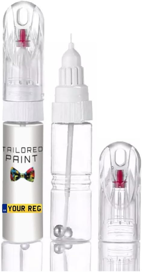 Mixed by Reg Registration Plate Car Touch Up Paint All In 1 Formula Perfect Colour Match Car Paint Check (TOUCH UP PEN)