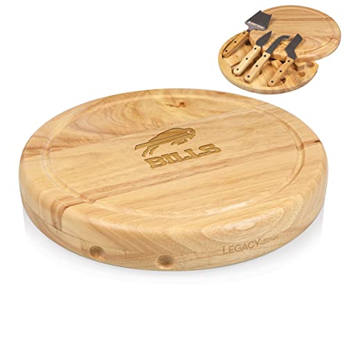 PICNIC TIME Buffalo Bills Circo Cheese Board & Tool Set, Natural Wood