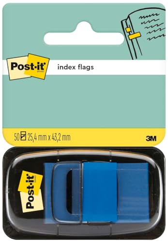 Post-it Index Haftstreifen, 50 Haftstreifen (Blau) 25.4 mm x 43.2 mm - Markierungsstreifen für Dokumente und Notizen Post-it Index Haftstreifen, 50 Haftstreifen (Blau) 25.4 mm x 43.2 mm - Markierungsstreifen für Dokumente und Notizen