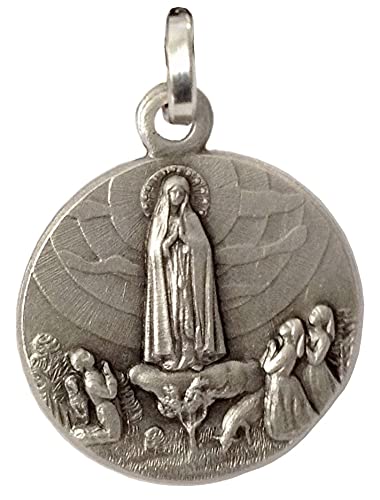 I G J925 STERLING SILVER " OUR LADY OF FATIMA " MEDAL - 100% MADE IN ITALY