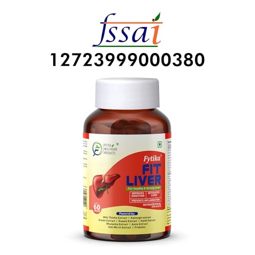 Image of Fytika Fit Liver | Liver Detox Supplement | Liver Detox with Milk Thistle, Kalmegh, Kutaki, Kasani, Haldi | For Men & Women | 240 Tablets (Pack of 4)