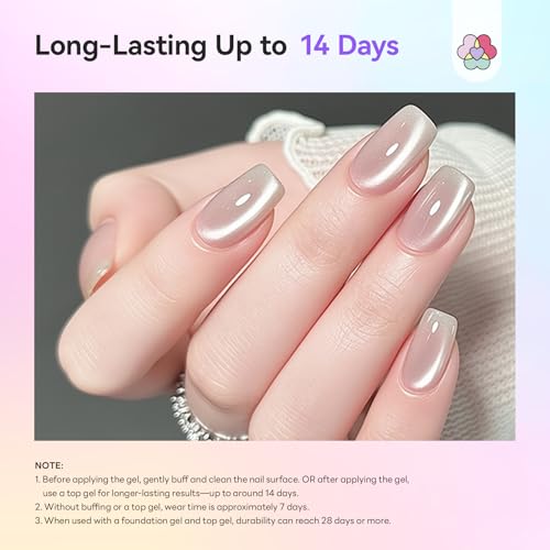 Image of SAVILAND Glassy Cat Eye One-Step Gel Polish Kit: 5-In-1 Jelly Silver Magnetic Gel Nail Polish with Fast Curing Mini U V Nail Lamp Magnet CatEye Nails Home Easy To Use Women Gift 15ML Travel