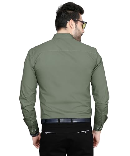 Image of FIFTH ANFOLD Men's Solid Slim Fit Shirt
